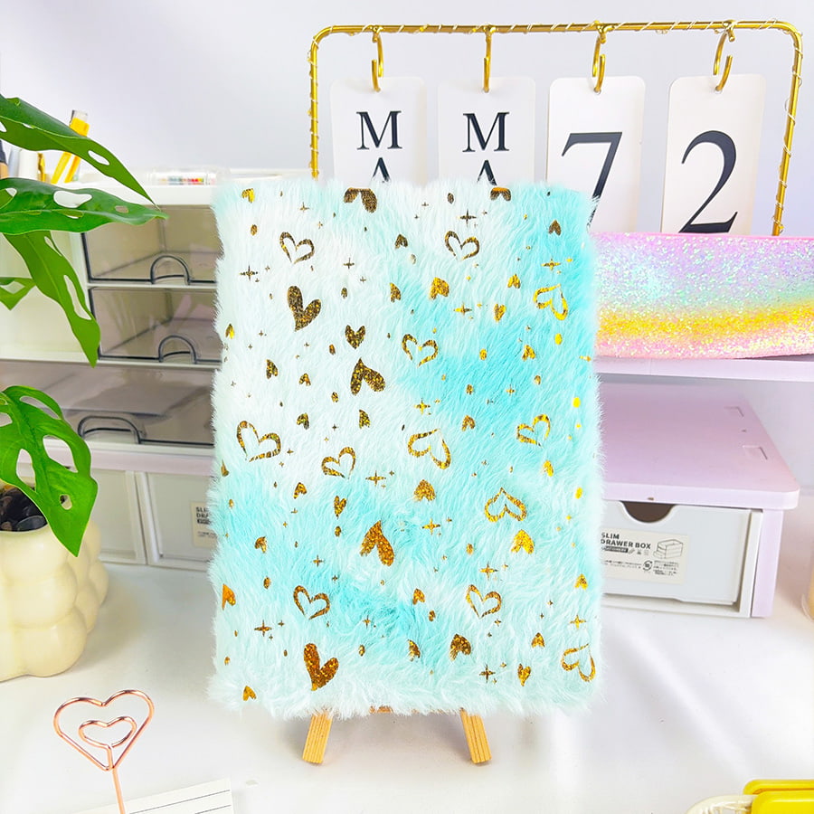 A5 Cute Star Diary Plush Notebook A5 Cute Star Diary Plush Notebook