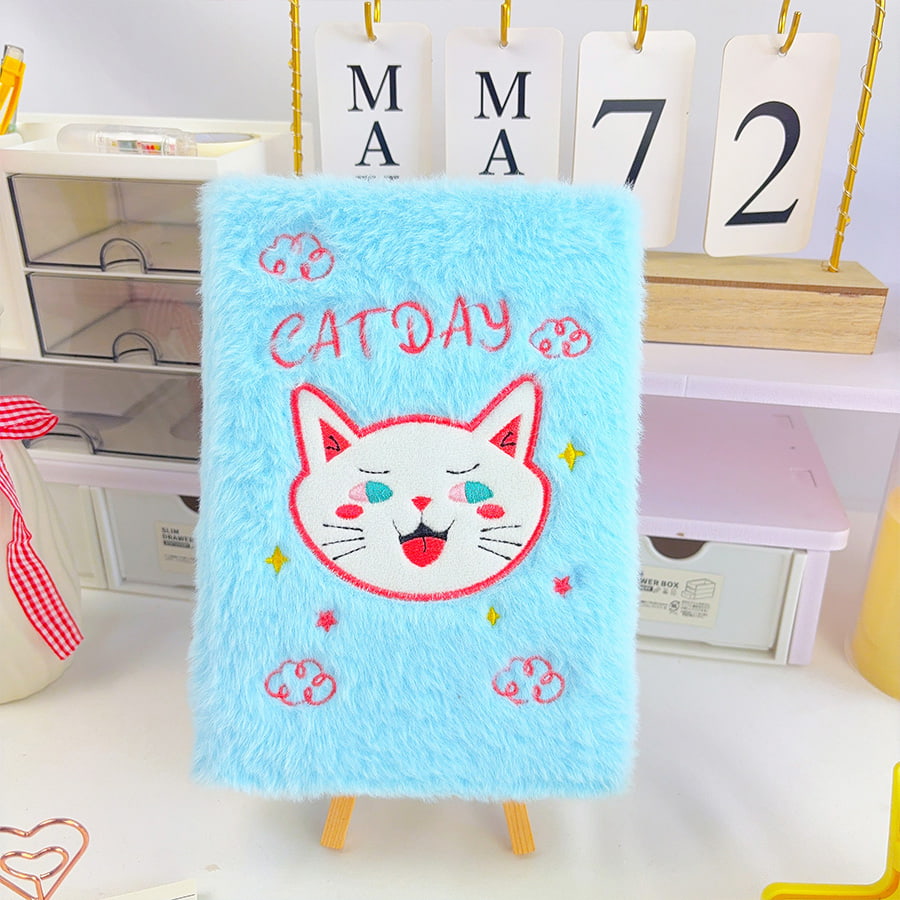 A5 Cute Day Day Diari Notebook Plush A5 Cute Day Day Diari Notebook Plush