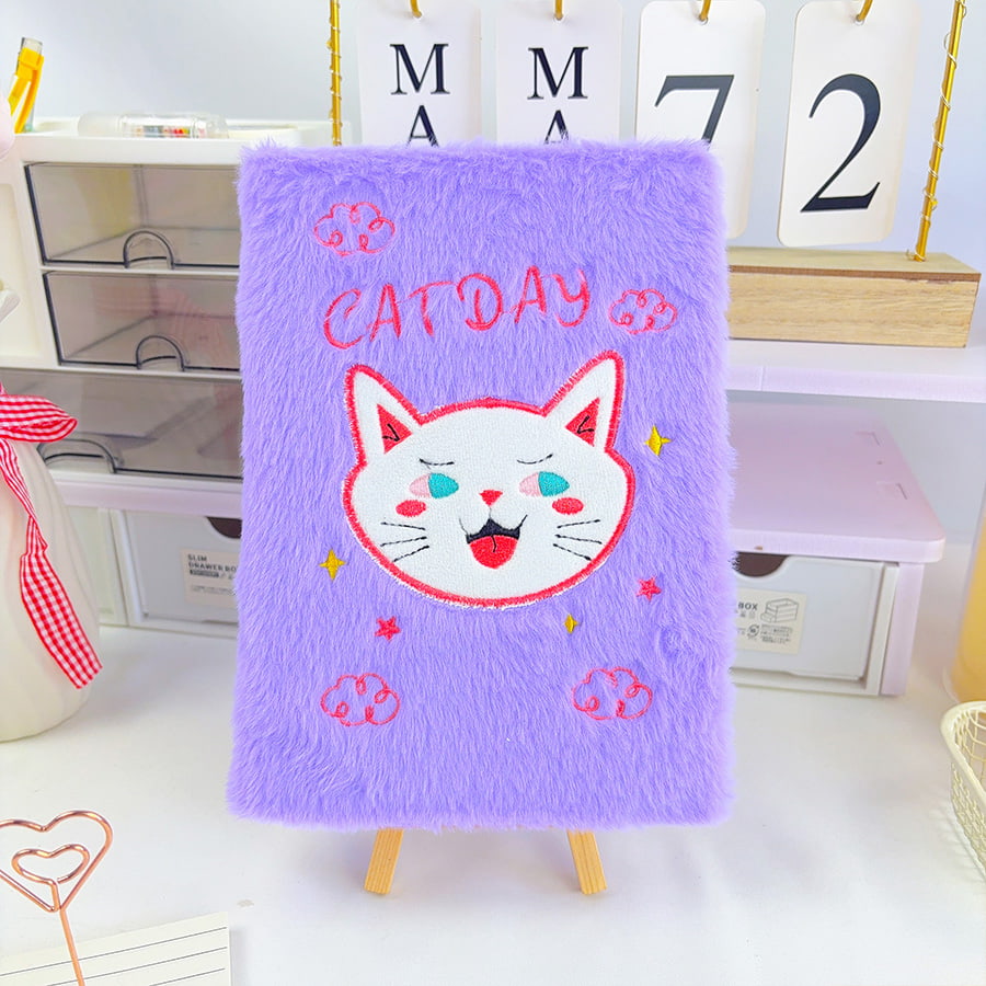 A5 Cute Day Day Diari Notebook Plush