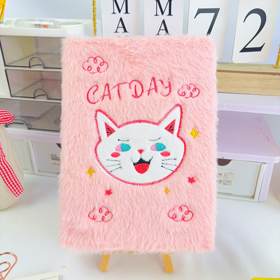 A5 Cute Day Day Diari Notebook Plush