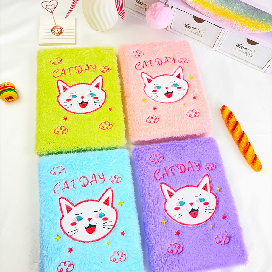 A5 Cute Day Day Diari Notebook Plush